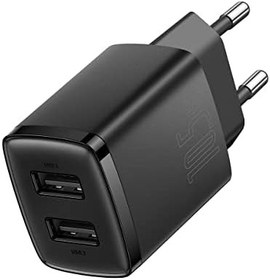 Resim Baseus Compact 10.5W Şarj Cihazı Siyah 