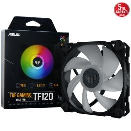 Resim Asus TUF Gaming TF120 ARGB Kontrollü Fan Siyah 