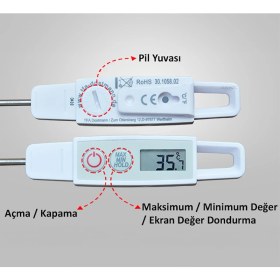 Resim TFA Dostmann Tfa 30.1058.02 Uzun Problu Dijital Çubuk Termometre 