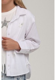Resim Xo Kids Kız Çocuk Gömlek 9-13 Yaş 25146 Beyaz 