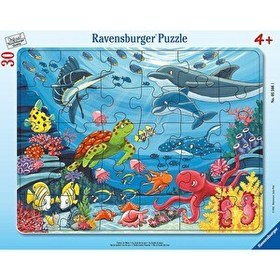 Resim Ravensburger 30 Parça Büyük Çerçeveli Deniz Altında Puzzle 055661 