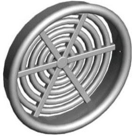 Resim Plastik Menfez 44mm Gri 