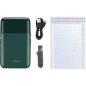 Resim Vgr Elektrikli Tıraş Makinesi Profesyonel Jilet Mini Sakal Düzeltici Tıraş Green Without Box Diğer 