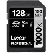 Resim Lexar Professional 1000x 128 GB LSD128CB1000 SDXC Class 10 UHS-II Hafıza Kartı 