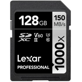 Resim Lexar Professional 1000x 128 GB LSD128CB1000 SDXC Class 10 UHS-II Hafıza Kartı 