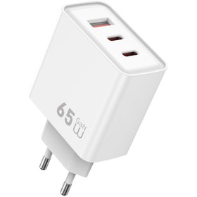 Resim Wiwu Wi-G005 Essen Serisi GaN Tech PD Hızlı Şarj Özellikli Şarj Başlığı 65W - Beyaz 