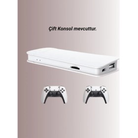 Resim TKÇ 4K Destekli Bluetooth Retro Oyun Konsolu - M15 Modeli 