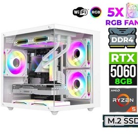 Resim Xaser Astra X120 R5-5600X 16 GB 512 GB M.2 NVMe SSD 8 GB RTX5060 Free Dos Masaüstü Oyuncu Bilgisayarı 