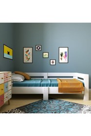 Resim MyMob Mobilya Oval Kenar Mdf-lam Sedir Karyola-baza-ranza 