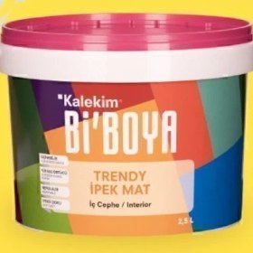 Resim Bi'Boya İpek Mat Trendy Coşkulu Sarı 2.5 Lt 