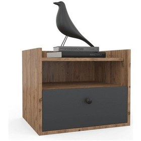 Resim Mono Komodin - Atlas Çam - Antrasit 