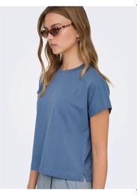 Resim Only Onlerıca S/s Top Jrs Noos Kadın Mavi T-shirt - 15308926 