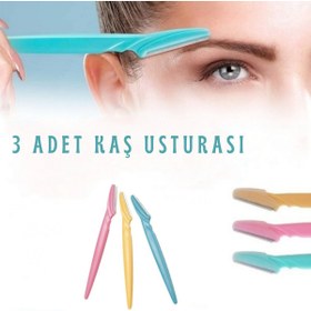 Resim Genel Markalar Tinkle Kaş Usturası 3'lü Set - Mükemmel Kaşlar İçin Hassas Ve Etkili Aracınız 