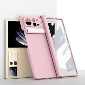 Resim Xiaomi Mix Fold 2 Macaron Menteşe Her Şey Dahil Katlanır Telefon Kılıfı Standlı 