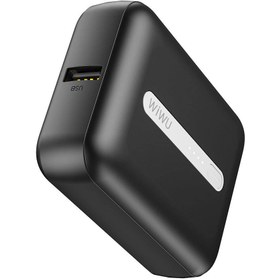 Resim HEDİYE-> Wiwu Wi-P033 LED Işık Göstergeli Taşınabilir Mini Powerbank 10000mAh - Mor 