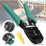 Resim Rj45-Rj11-Rj9 Kablo Sıkma Pensesi + Kablo Soyma Aracı 