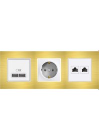 Resim Alg503-21 Asfir Alüminyum Gold Üçlü Çerçeve Mekanizma Hariç 