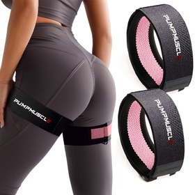 Resim 2 adet PUMPMUSCLE Ayarlanabilir Kan Akışı Kısıtlama Bantları - Kas Büyümesini & Gücünü Artırır, Kol/Bacak/Popo Antrenmanları & Rehabilitasyon için İdeal, Kaymaz Tasarımlı Rahat Uyum 