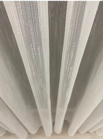 Resim Venedik Armürlü Modern Şık Ekru Gold Simli Tül Perde 1/2,5 Orta Normal Pileli Ekru-gold 