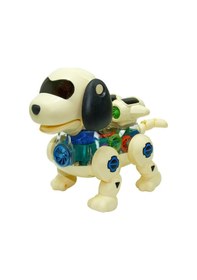 Resim Işıklı Müzikli Ve Hareketli Robot Köpek Bej Renkli - Mavi Su Dünyası 