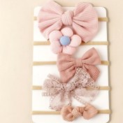 Resim 5 adet Yumuşak ve Rahat Bebek Çiçekli Saç Bantları - Dayanıklı Polyester, Küçükler için Esnek Saç Bantları, Şık Dantel ve Kemer Tasarımları, Kızların Saç Aksesuarları için İdeal, Saç Aksesuarları | Oyuncak Saç Dekoru | Esnek Saç Bantı 