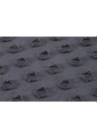 Resim Ponpon Desenli 2 Parça Tek Kişilik Yatak Örtüsü Antrasit 