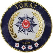 Resim ÇUKUROVA ÜTÜ TOKAT P o l i s Kol Arması 3D Plastik TPU, Yeni Tip, Cırtlı, Standart Ölçü, 1.sınıf Kalite 