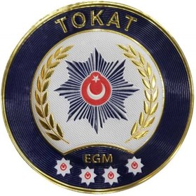 Resim ÇUKUROVA ÜTÜ TOKAT P o l i s Kol Arması 3D Plastik TPU, Yeni Tip, Cırtlı, Standart Ölçü, 1.sınıf Kalite 