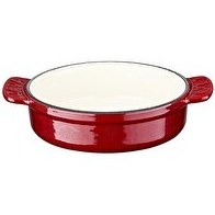 Resim Lava Edition Serisi 14 CM Yekpare Çift Kulplu Yuvarlak Döküm Demir Kırmızı Güveç Kabı LV GV 14 BB R 