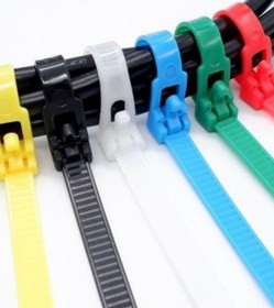 Resim Hane Dostu 4 Boy ve Renk 90 Parça Plastik Kablo Düzenleyici Kelepçe Seti 