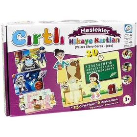 Resim Laço Kids Cırtlı Eğitici Hikaye Kartları Meslekler Kart Oyunu 