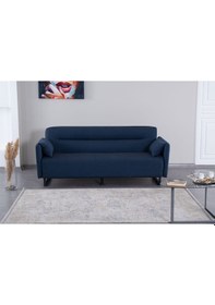 Resim Kilim Mobilya Odin Üç Kişilik Yüksek Ayaklı Koltuk-kanepe Mavi 