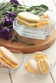 Resim Lav Defne Cam Kayık Servis Tabağı - Cam Kahvaltılık 6'lı DEF244 