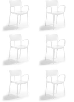 Bambu Plasik Sandalye Rattan Lüx Kapiçino 4 Adet (496504003)