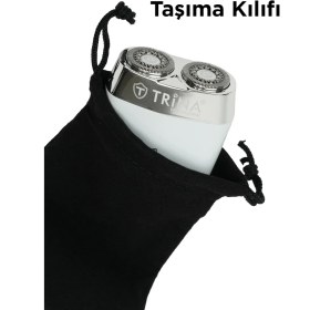 Resim Trina Taşınabilir Mini Tıraş Makinesi Beyaz TRNSKLKS0021NBL 