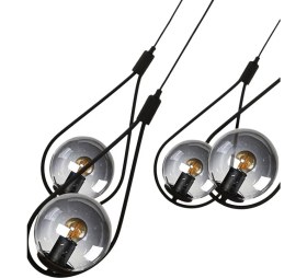 Resim Begüsa Damla 4.lü Siyah Füme Glop Cam 