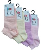 Resim vtex socks 4'lü Dikişsiz Kız Erkek Çocuk Patik Çorap Yüksek Pamuklu Likralı 