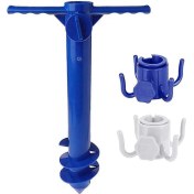 Resim 2025 Ağır Hizmet Tipi Plaj Şemsiyesi Kum Çapası, Şemsiye Tutucu Standı, 2 Adet 4 Uçlu Plaj Şemsiyesi Askı Kancalı Plaj Şemsiyesi Seti Diğer 