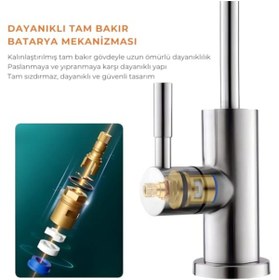 Resim GARENTAS Paslanmaz Çelik Su Arıtma Cihazı Musluğu, Hijyenik Kullanım 