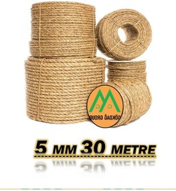 Resim gökdağ group g g Tam Kesit 30 Metre Jüt Ip Kendir Halat 5 Mm Jut Halat-HasırIp-Kendir Ip-Salıncak Ipi 5 MM 30 METRE 
