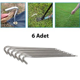Resim Madfox Skewer C-Kafa Çadır Kazığı 18 CM - 6 Parç 