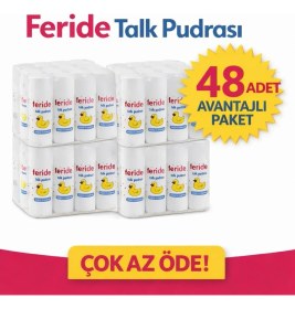 Resim Feride Talk Bebek Pudrası Avantajlı Paket 48 Adet 