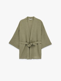 Resim Koton Uzun Kollu Kuşak Detaylı Kruvaze Kimono Ceket 