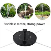 Resim Ruicoo Güneş Enerjili Kuş Banyası Çeşmesi - 4 Nozullu Yüzer Bahçe Pompası 