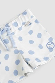 Resim Şort UV Korumalı Mavi Cosmos Bebek Mayo - Mavi Cosmos / 1-2 Yaş 