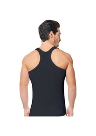 Resim Erkek Ribana Spor Atlet 6'lı Paket Siyah Yeni Sezon Siyah 