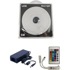 Resim Tuya Destekli Bluetooth Kontrollü 6x12mm RGB Esnek Neon Şerit Led 
