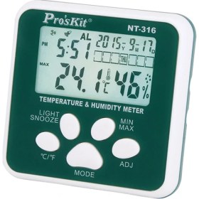 Resim Proskit Nt-316 Sıcaklık & Nem Ölçer -50/+70° 