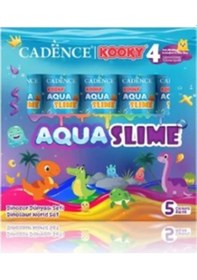 Resim Kooky Aqua Slime Dinazor Dünyası Seti 5x90ml 