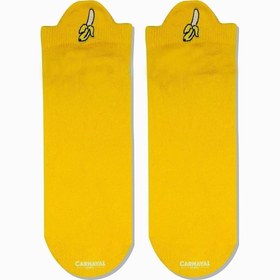 Resim CARNAVAL SOCKS Muz Bilek Nakışlı Desenli Patik Spor Çorap 